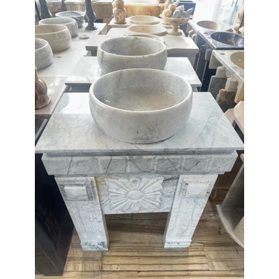 روشویی دو پایه سنگ چینی طرح پروانه ای