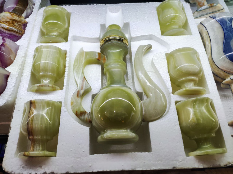ست گلاب پاش سنگی