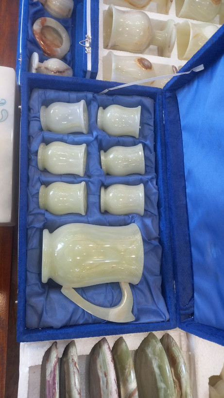 ست پارچ لیوان سنگی