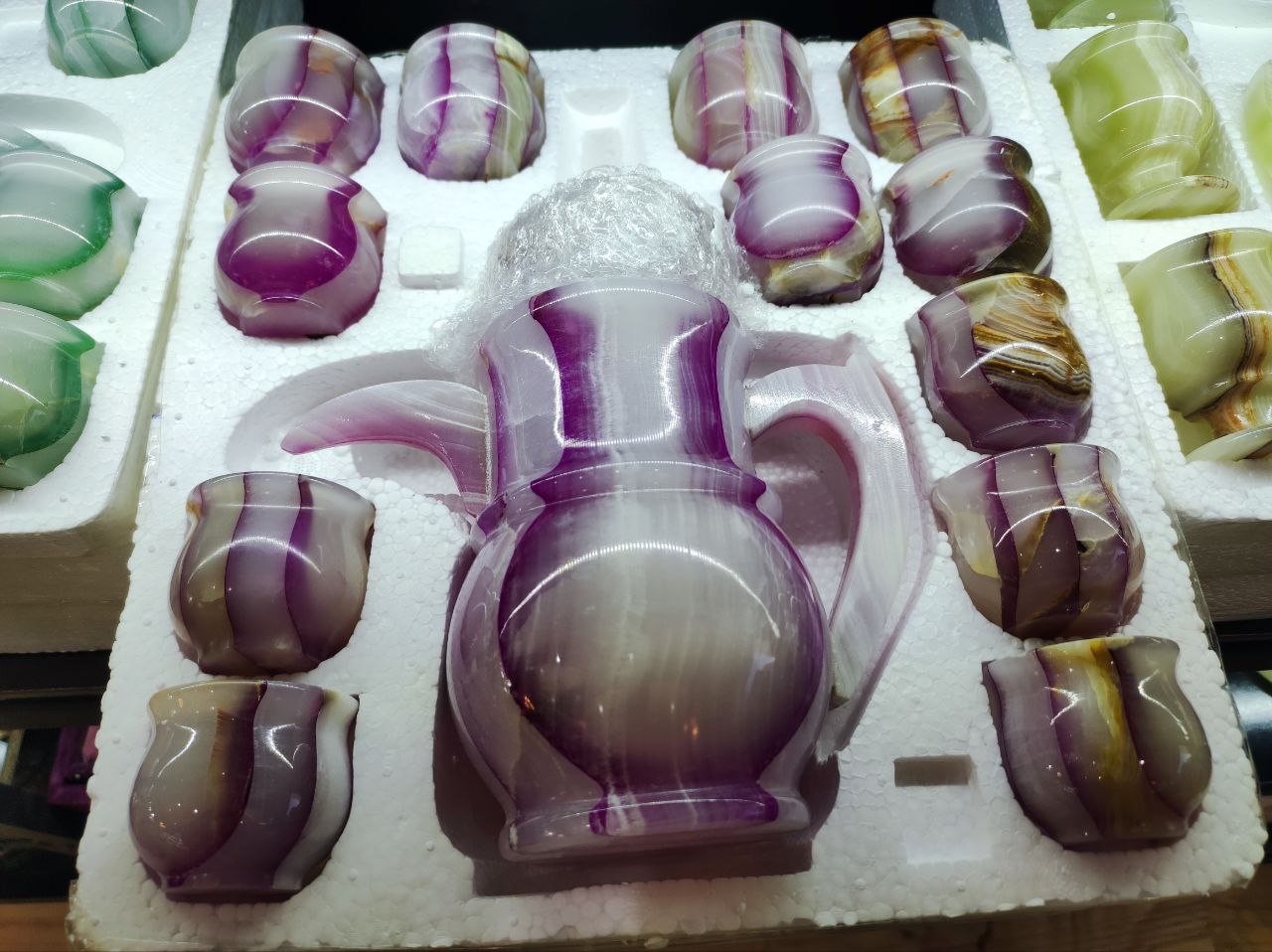 ست قهوه خوری 12 نفره سنگی