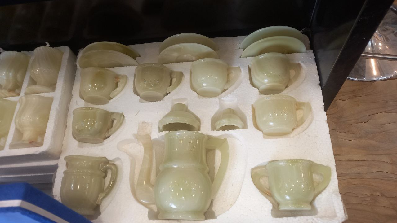 ست 17 تکه چای خوری سنگی