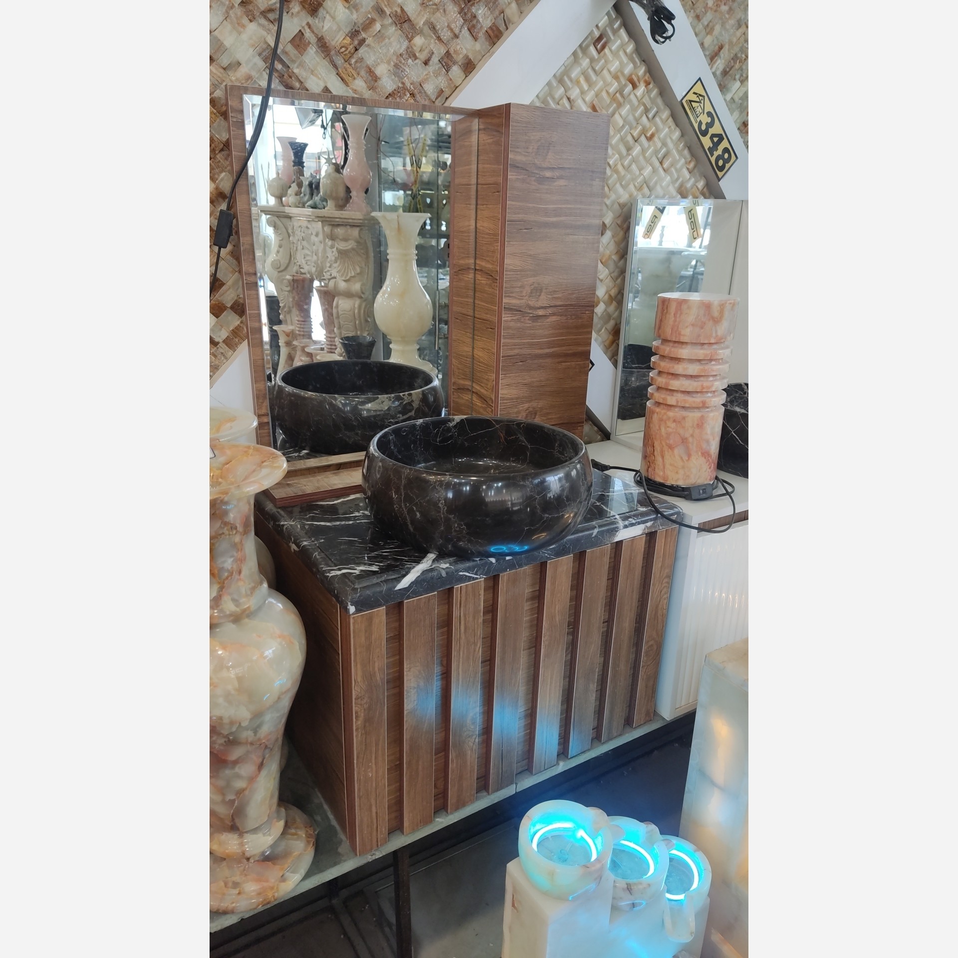 روشویی کابینتی فومیزه سنگی
