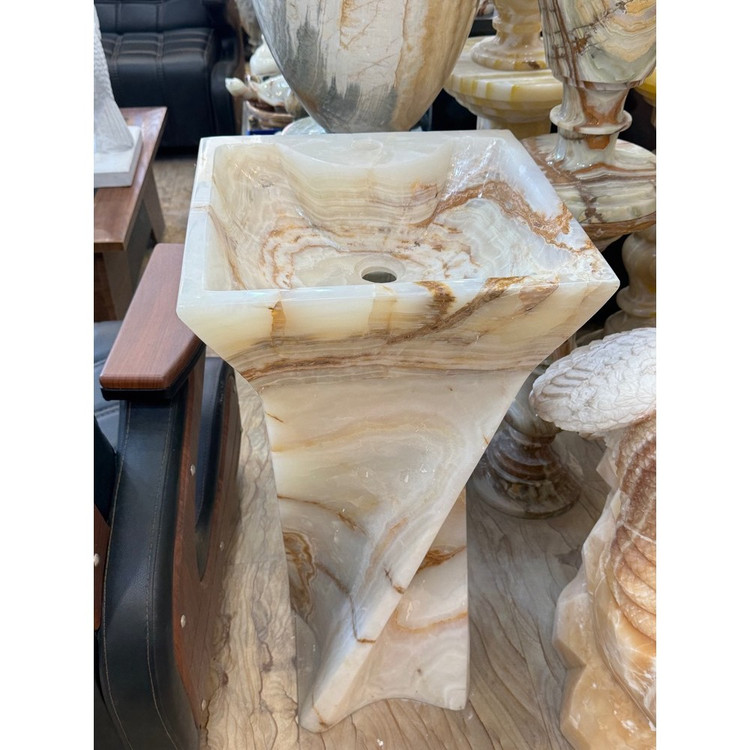 روشویی پیچی سنگی